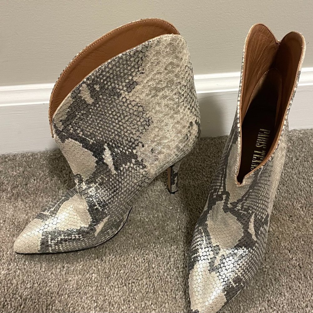 Paris Texas Snakeskin Ankle Boot